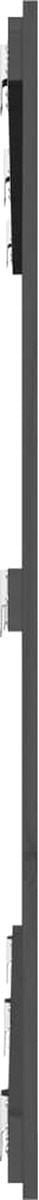 vidaXL - Wandhoofdbord - 166x3x110 - cm - massief - grenenhout - grijs