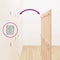 vidaXL - Wandhoofdbord - 166x3x110 - cm - massief - grenenhout