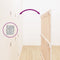vidaXL - Wandhoofdbord - 166x3x110 - cm - massief - grenenhout - wit