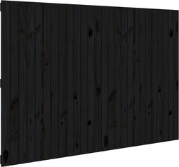 vidaXL - Wandhoofdbord - 166x3x110 - cm - massief - grenenhout - zwart