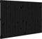 vidaXL - Wandhoofdbord - 166x3x110 - cm - massief - grenenhout - zwart