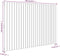 vidaXL - Wandhoofdbord - 166x3x110 - cm - massief - grenenhout - zwart