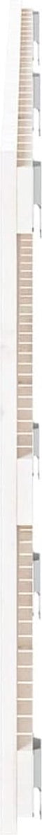 vidaXL - Wandhoofdbord - 166x3x60 - cm - massief - grenenhout - wit