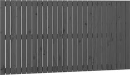 vidaXL - Wandhoofdbord - 166x3x90 - cm - massief - grenenhout - grijs