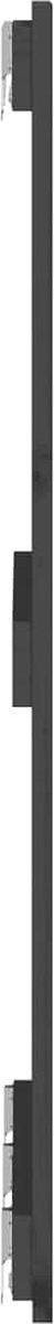 vidaXL - Wandhoofdbord - 166x3x90 - cm - massief - grenenhout - grijs