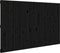 vidaXL - Wandhoofdbord - 185x3x110 - cm - massief - grenenhout - zwart