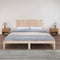 vidaXL - Wandhoofdbord - 185x3x60 - cm - massief - grenenhout