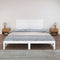 vidaXL - Wandhoofdbord - 185x3x60 - cm - massief - grenenhout - wit