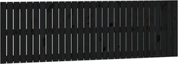 vidaXL - Wandhoofdbord - 185x3x60 - cm - massief - grenenhout - zwart
