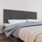 vidaXL - Wandhoofdbord - 204x3x60 - cm - massief - grenenhout - grijs