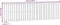 vidaXL - Wandhoofdbord - 204x3x60 - cm - massief - grenenhout - grijs