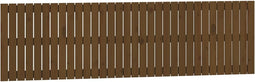 vidaXL - Wandhoofdbord - 204x3x60 - cm - massief - grenenhout - honingbruin