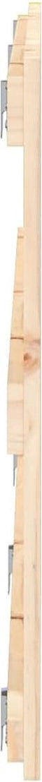 vidaXL - Wandhoofdbord - 204x3x60 - cm - massief - grenenhout