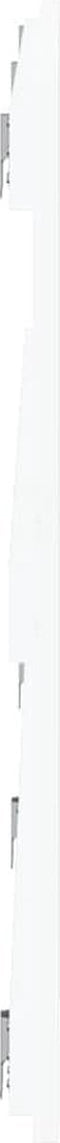 vidaXL - Wandhoofdbord - 204x3x60 - cm - massief - grenenhout - wit
