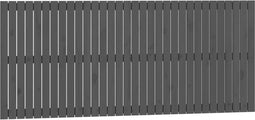 vidaXL - Wandhoofdbord - 204x3x90 - cm - massief - grenenhout - grijs