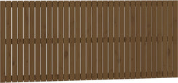 vidaXL - Wandhoofdbord - 204x3x90 - cm - massief - grenenhout - honingbruin