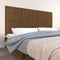 vidaXL - Wandhoofdbord - 204x3x90 - cm - massief - grenenhout - honingbruin