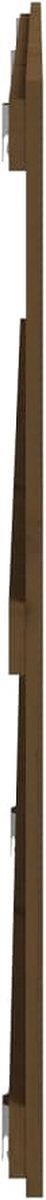 vidaXL - Wandhoofdbord - 204x3x90 - cm - massief - grenenhout - honingbruin