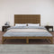 vidaXL - Wandhoofdbord - 204x3x90 - cm - massief - grenenhout - honingbruin