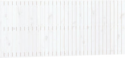 vidaXL - Wandhoofdbord - 204x3x90 - cm - massief - grenenhout - wit