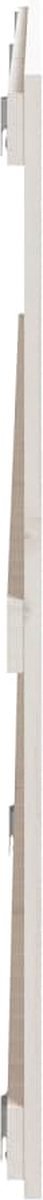 vidaXL - Wandhoofdbord - 204x3x90 - cm - massief - grenenhout - wit