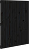 vidaXL - Wandhoofdbord - 82,5x3x110 - cm - massief - grenenhout - zwart