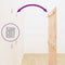vidaXL - Wandhoofdbord - 82,5x3x110 - cm - massief - grenenhout