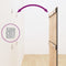 vidaXL - Wandhoofdbord - 82,5x3x110 - cm - massief - grenenhout - grijs