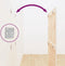 vidaXL - Wandhoofdbord - 82,5x3x110 - cm - massief - grenenhout - wit