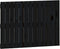 vidaXL - Wandhoofdbord - 82,5x3x60 - cm - massief - grenenhout - zwart