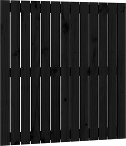 vidaXL - Wandhoofdbord - 82,5x3x90 - cm - massief - grenenhout - zwart