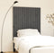 vidaXL - Wandhoofdbord - 95,5x3x110 - cm - massief - grenenhout - grijs