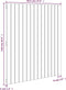 vidaXL - Wandhoofdbord - 95,5x3x110 - cm - massief - grenenhout