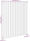 vidaXL - Wandhoofdbord - 95,5x3x110 - cm - massief - grenenhout - honingbruin
