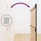 vidaXL - Wandhoofdbord - 95,5x3x110 - cm - massief - grenenhout - zwart
