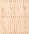 vidaXL - Wandhoofdbord - 95,5x3x110 - cm - massief - grenenhout