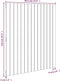 vidaXL - Wandhoofdbord - 95,5x3x110 - cm - massief - grenenhout - wit