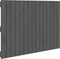 vidaXL - Wandhoofdbord - 95,5x3x60 - cm - massief - grenenhout - grijs