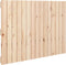 vidaXL - Wandhoofdbord - 95,5x3x60 - cm - massief - grenenhout