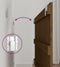 vidaXL - Wandhoofdbord - 95,5x3x60 - cm - massief - grenenhout - honingbruin