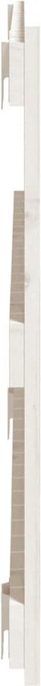 vidaXL - Wandhoofdbord - 95,5x3x60 - cm - massief - grenenhout - wit