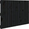 vidaXL - Wandhoofdbord - 95,5x3x60 - cm - massief - grenenhout - zwart