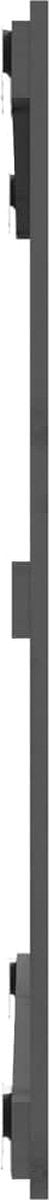 vidaXL - Wandhoofdbord - 95,5x3x90 - cm - massief - grenenhout - grijs