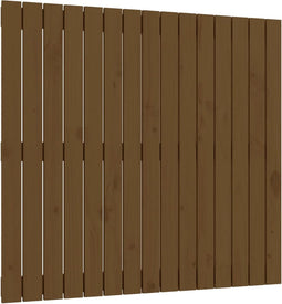 vidaXL - Wandhoofdbord - 95,5x3x90 - cm - massief - grenenhout - honingbruin