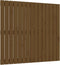 vidaXL - Wandhoofdbord - 95,5x3x90 - cm - massief - grenenhout - honingbruin
