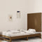 vidaXL - Wandhoofdbord - 95,5x3x90 - cm - massief - grenenhout - honingbruin
