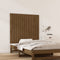 vidaXL - Wandhoofdbord - 95,5x3x90 - cm - massief - grenenhout - honingbruin