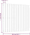 vidaXL - Wandhoofdbord - 95,5x3x90 - cm - massief - grenenhout - wit