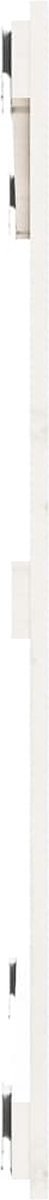 vidaXL - Wandhoofdbord - 95,5x3x90 - cm - massief - grenenhout - wit