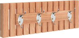 vidaXL - Wandkapstok - 42x8,5x14 - cm - massief - walnotenhout